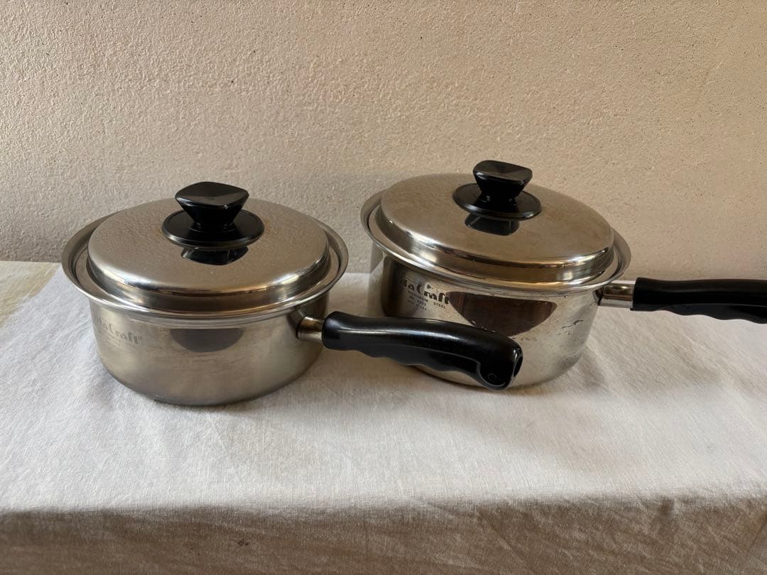 ビタクラフト片手鍋2点　No.5202　No.5203 5層