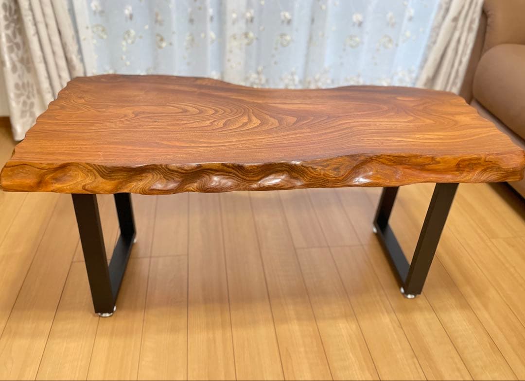 一枚板テーブル　コーヒーテーブル　センターテーブル　無垢