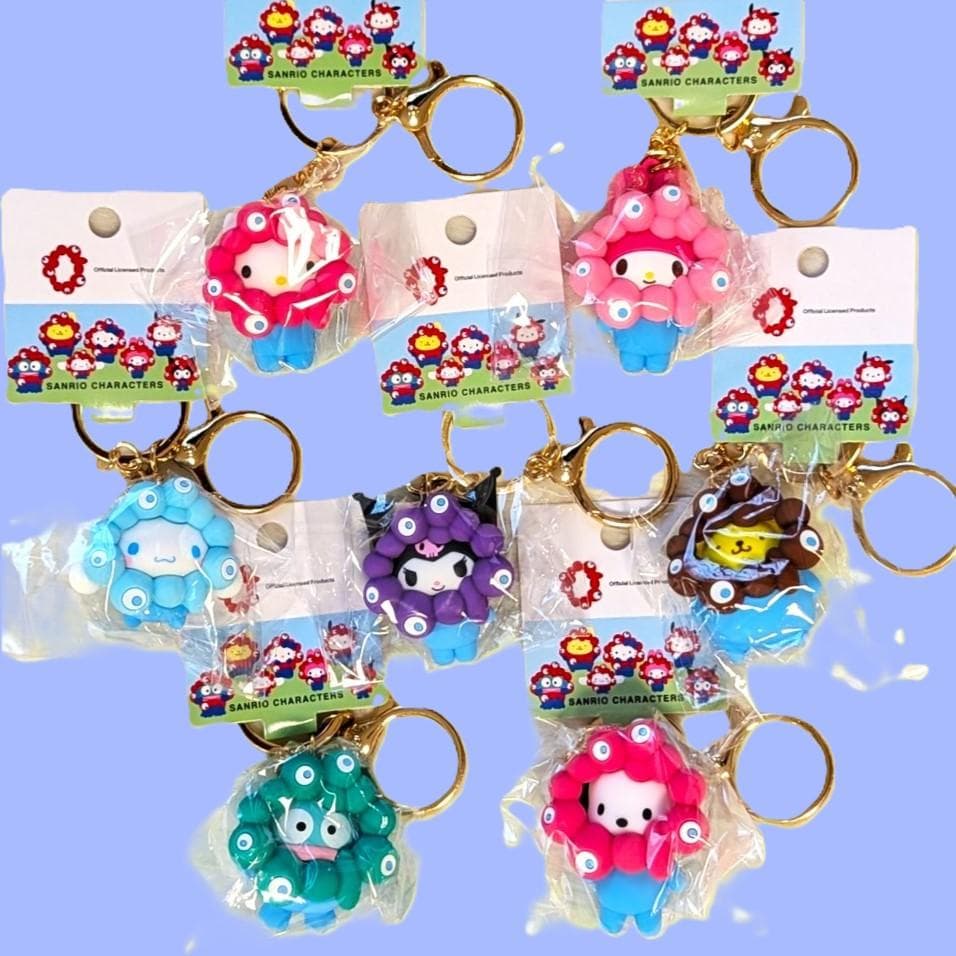 【全7種コンプ】サンリオミャクミャク なりきり立体マスコット カラーキーホルダー