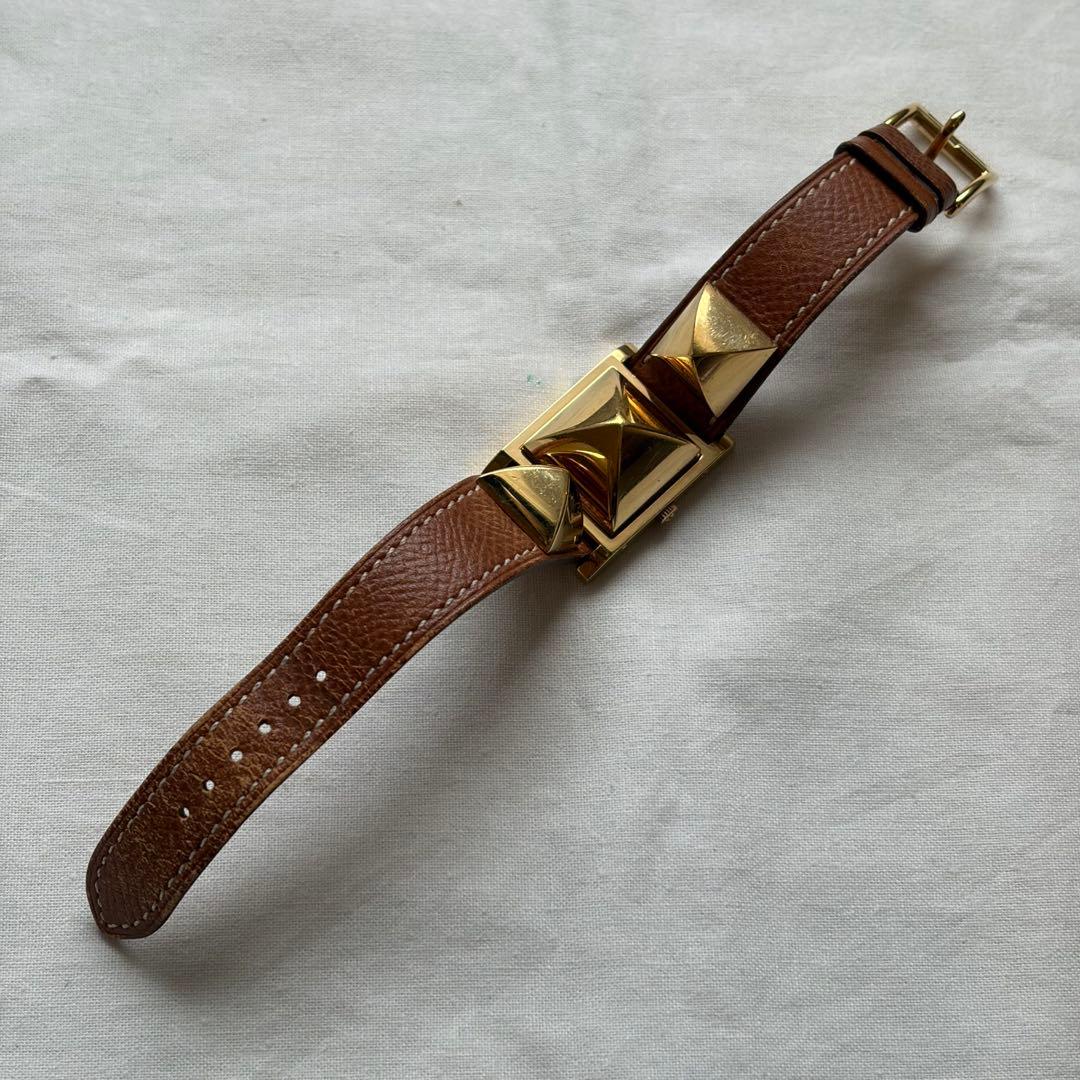 【稼働品】エルメス■メドール レディースウォッチ 96