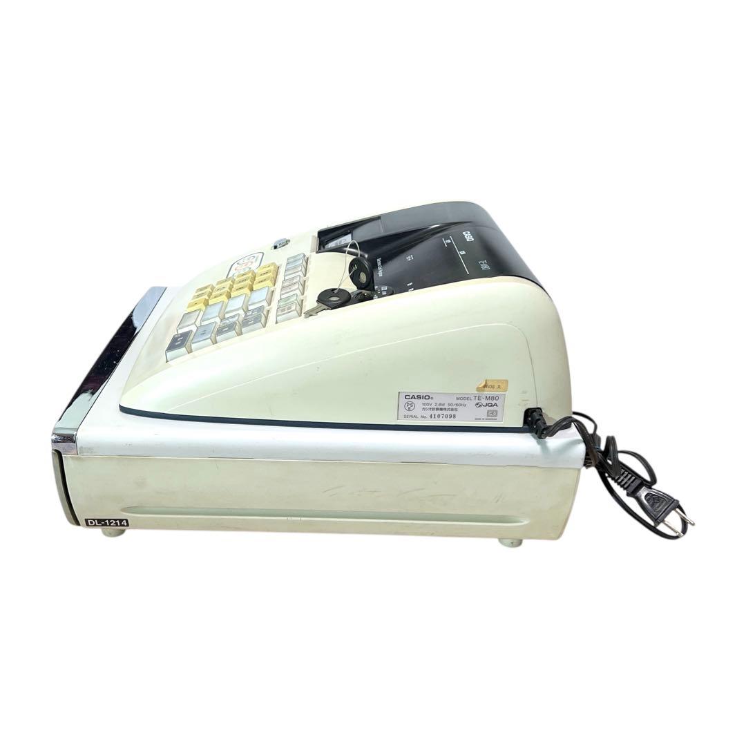 【鍵・未使用レシート付き】CASIO TE-M80 電子レジスター
