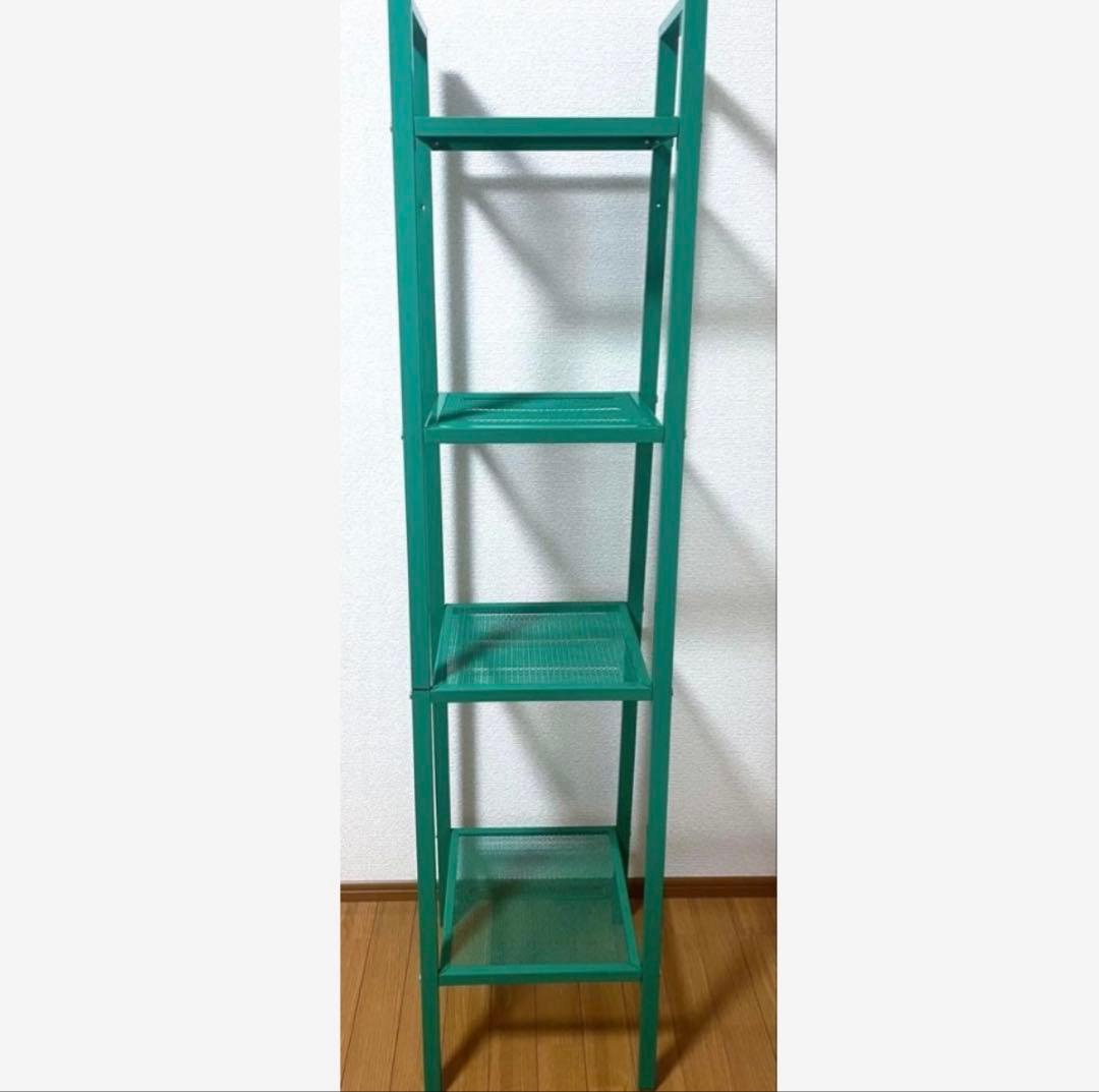【廃番カラー】IKEA LERBERG レールベリ グリーン　シェルフ　棚
