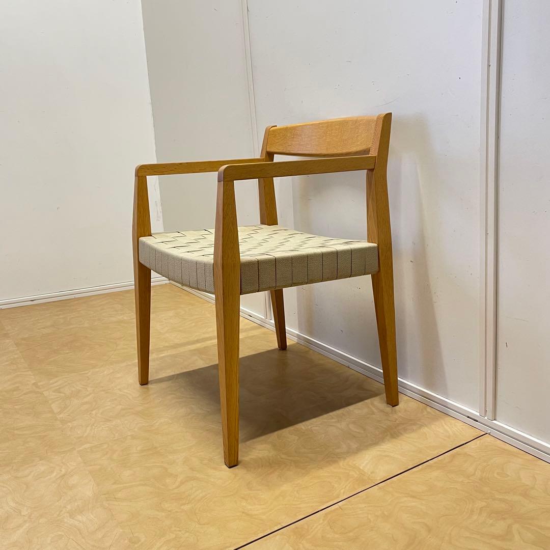 ビンテージ アームチェア チェア 椅子 イス 北欧スタイル オーク材 布テープ