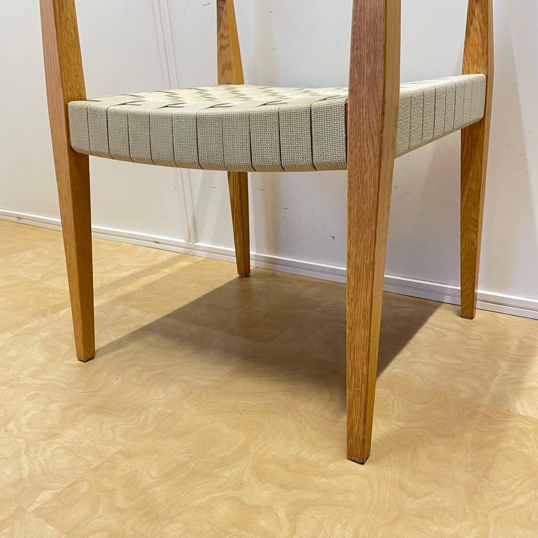 ビンテージ アームチェア チェア 椅子 イス 北欧スタイル オーク材 布テープ