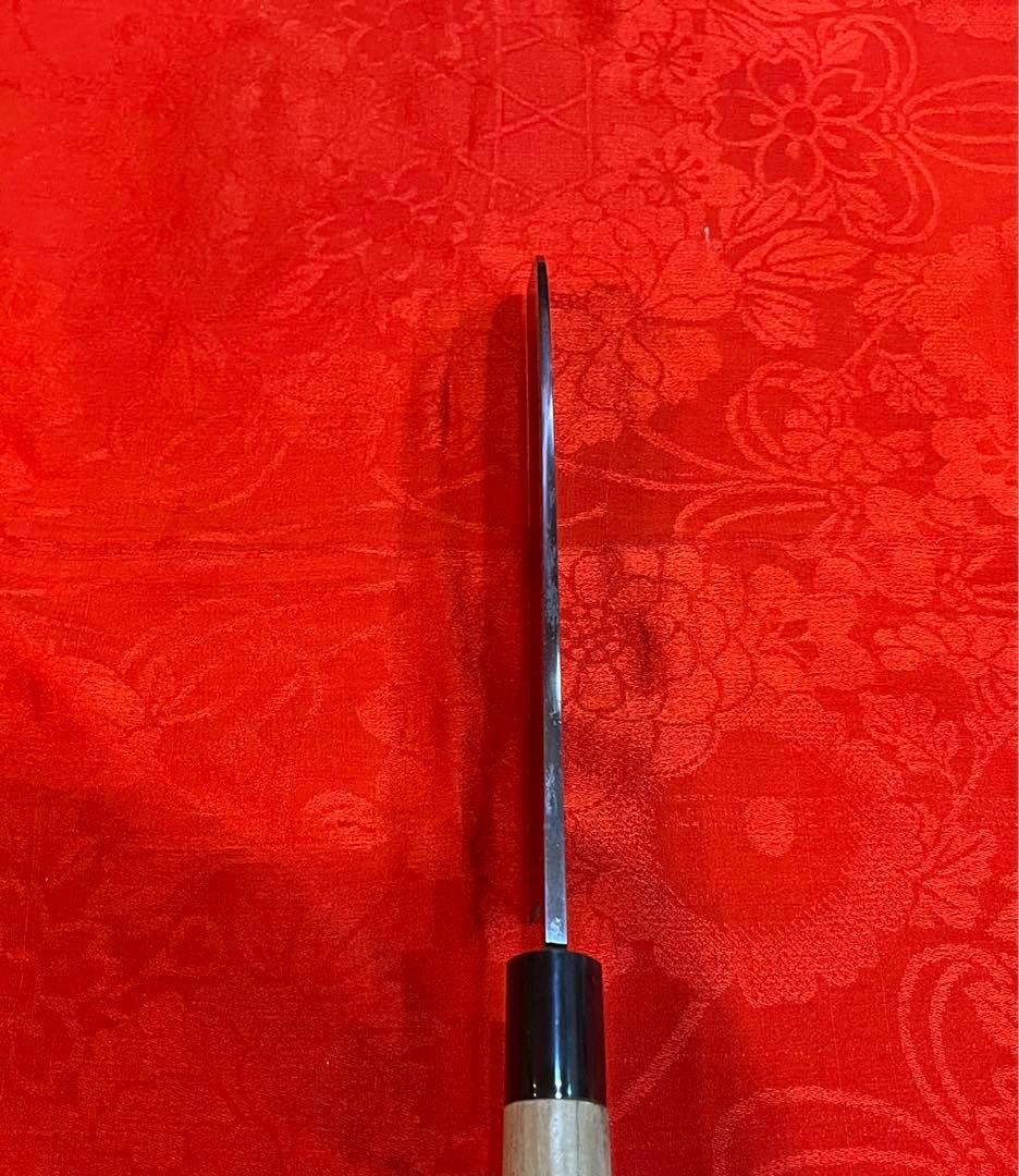 鎌型薄刃　包丁　　堺正久別誂　サヤ付き