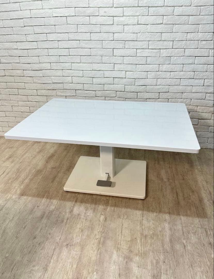 ①【東京都内23区配送無料】昇降テーブル　ダイニング　センター　リビング　食卓