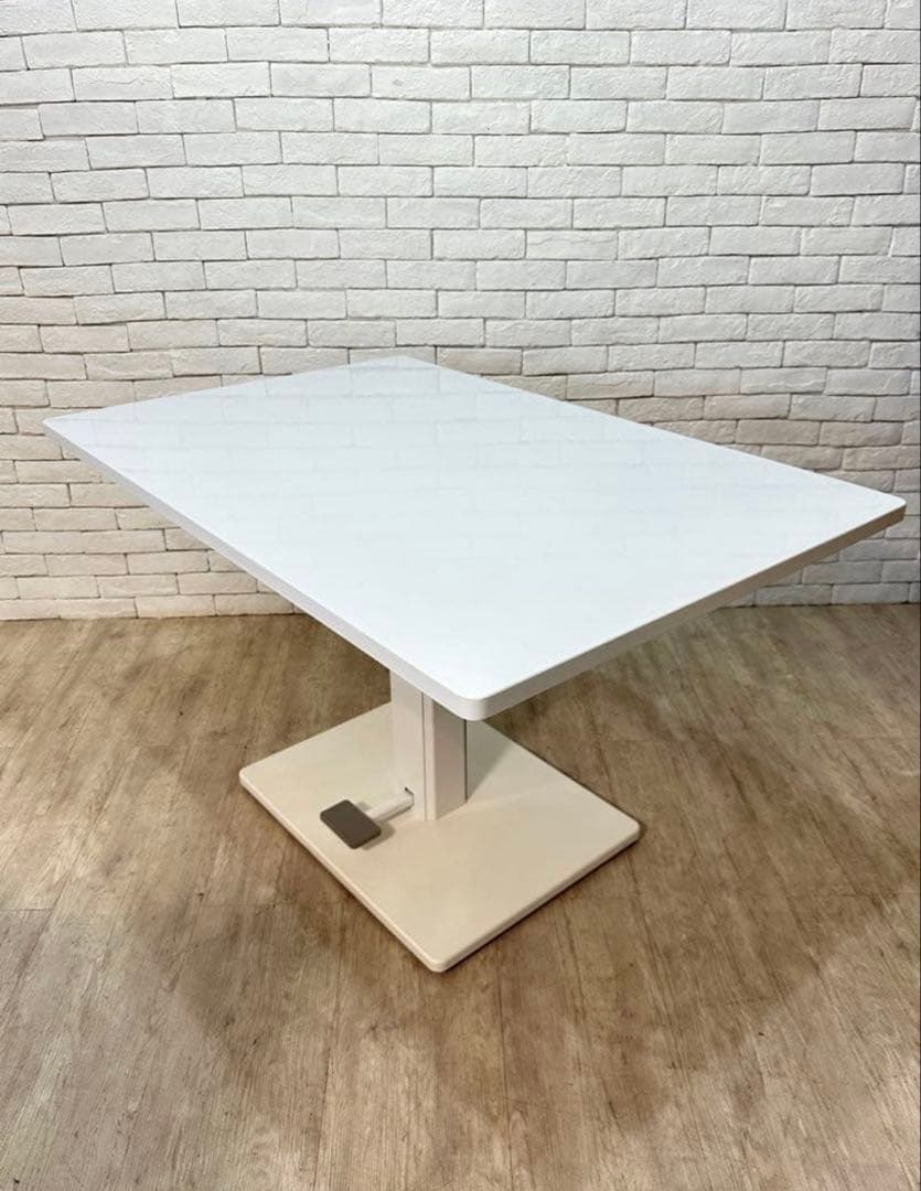 ①【東京都内23区配送無料】昇降テーブル　ダイニング　センター　リビング　食卓