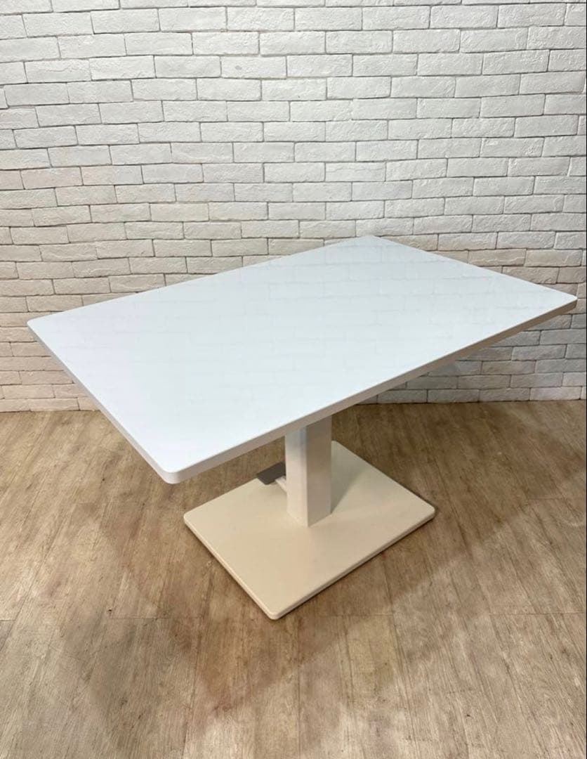 ①【東京都内23区配送無料】昇降テーブル　ダイニング　センター　リビング　食卓