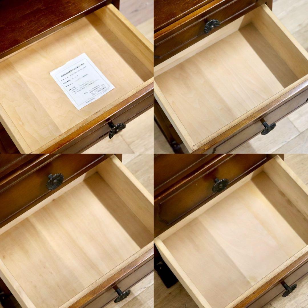 GMHS380A○karimoku / カリモク オールドカリモク 電話台 花