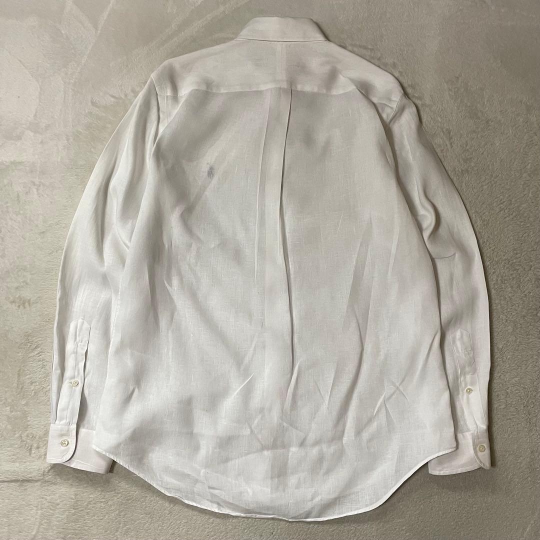 専用ラルフローレン 総リネンBDオックスフォードシャツ S/170美品麻100%