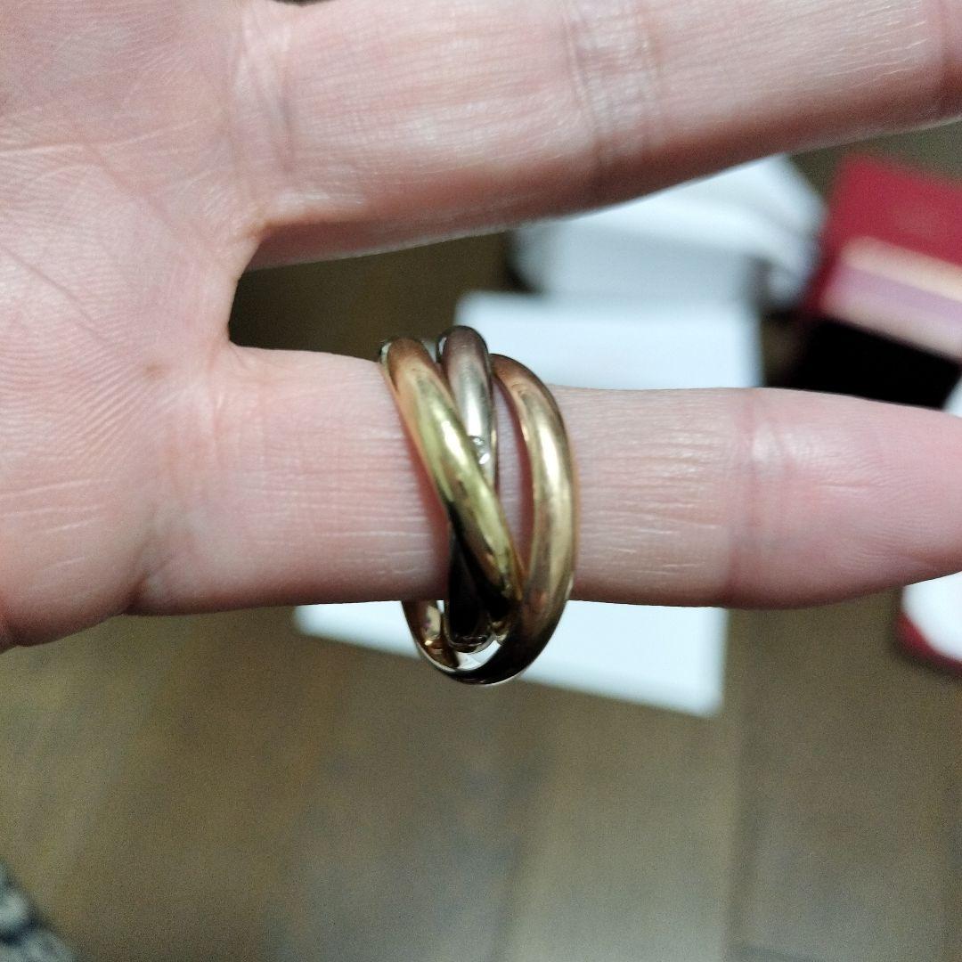 最終お値下げ♡16号全付属品付昨年、Cartier ダイヤトリニティリング 現行