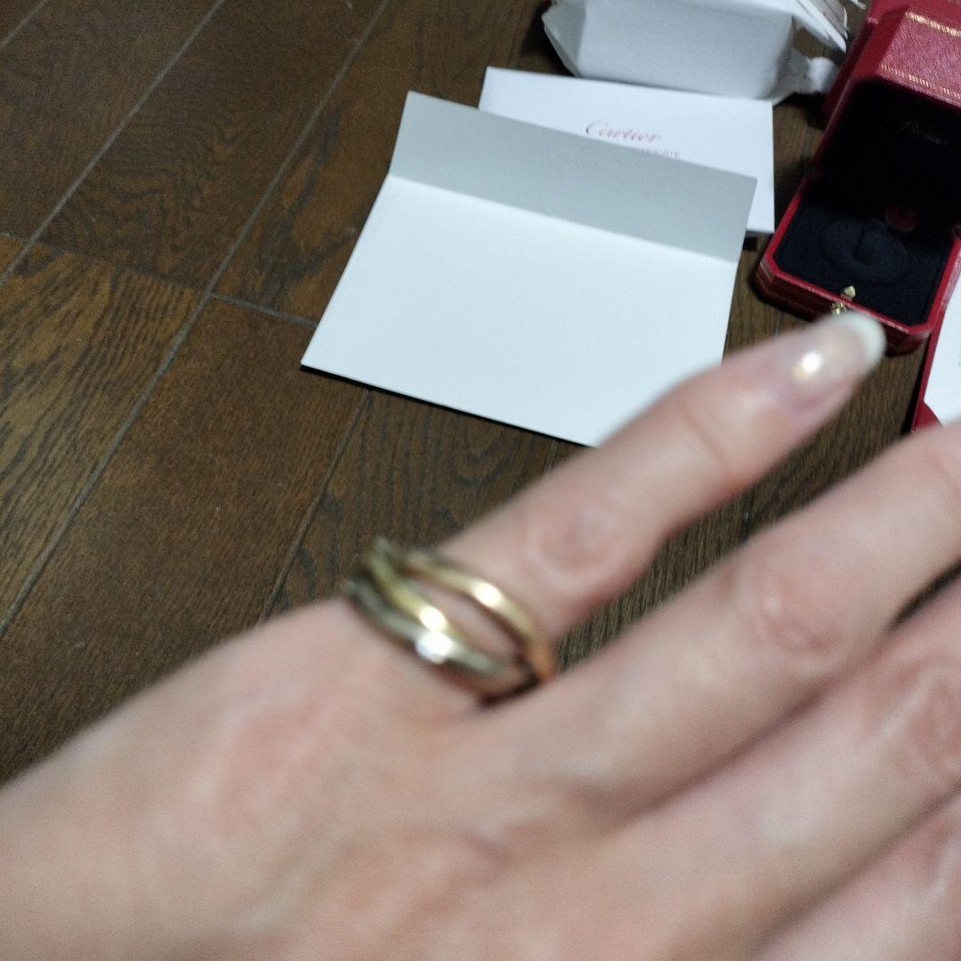 最終お値下げ♡16号全付属品付昨年、Cartier ダイヤトリニティリング 現行