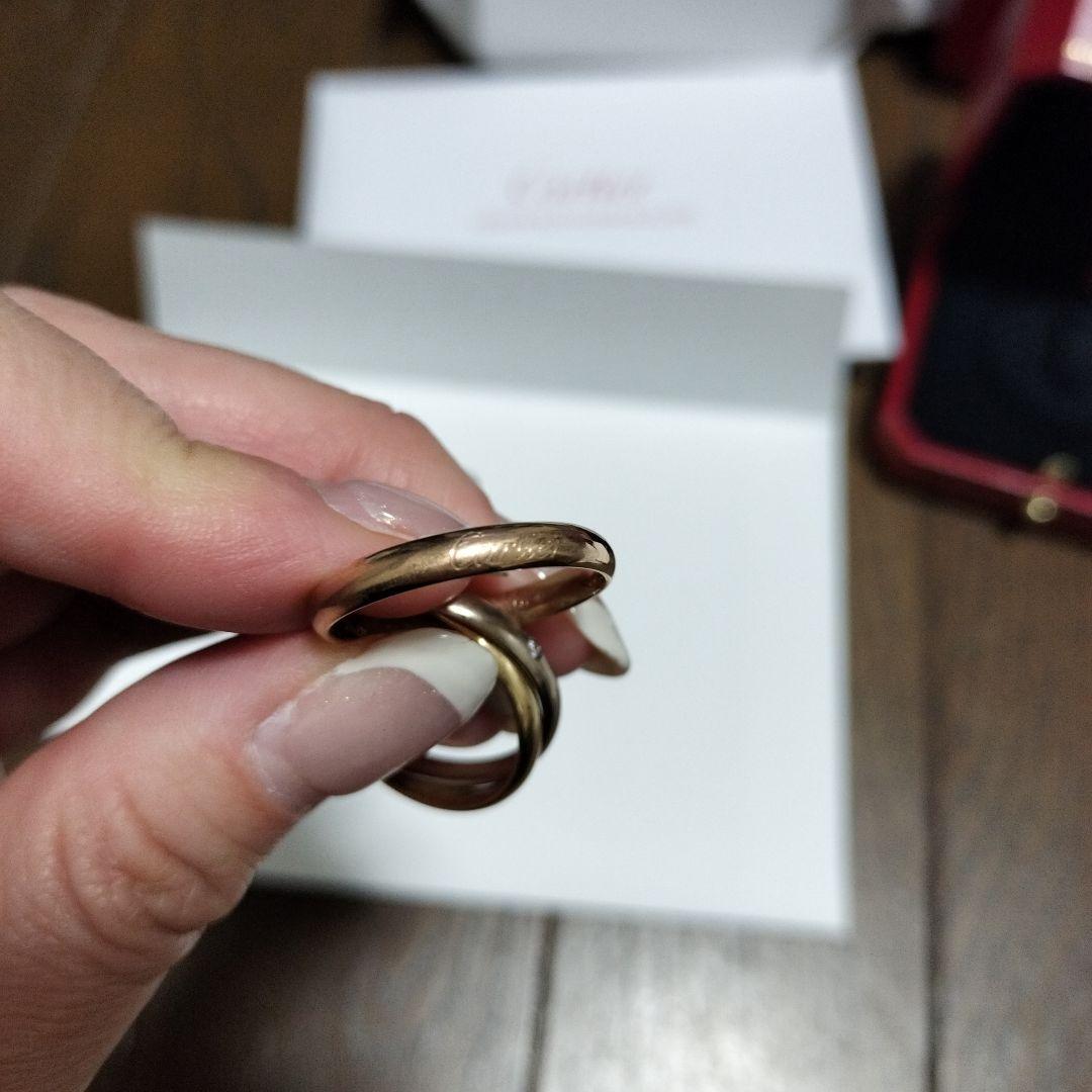 最終お値下げ♡16号全付属品付昨年、Cartier ダイヤトリニティリング 現行