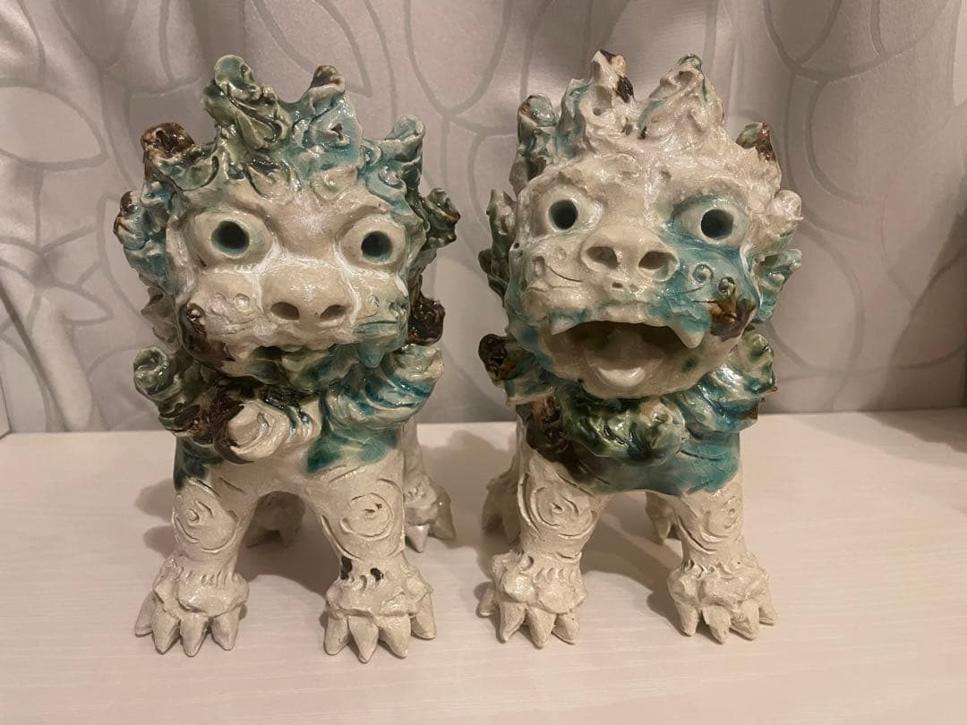 【一点物】沖縄　シーサー　置物　焼物　やちむん