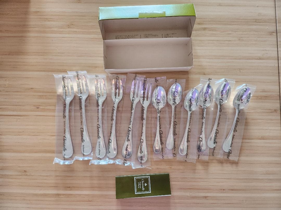 未使用 クリストフル シルバープレート スプーン＆フォークセット