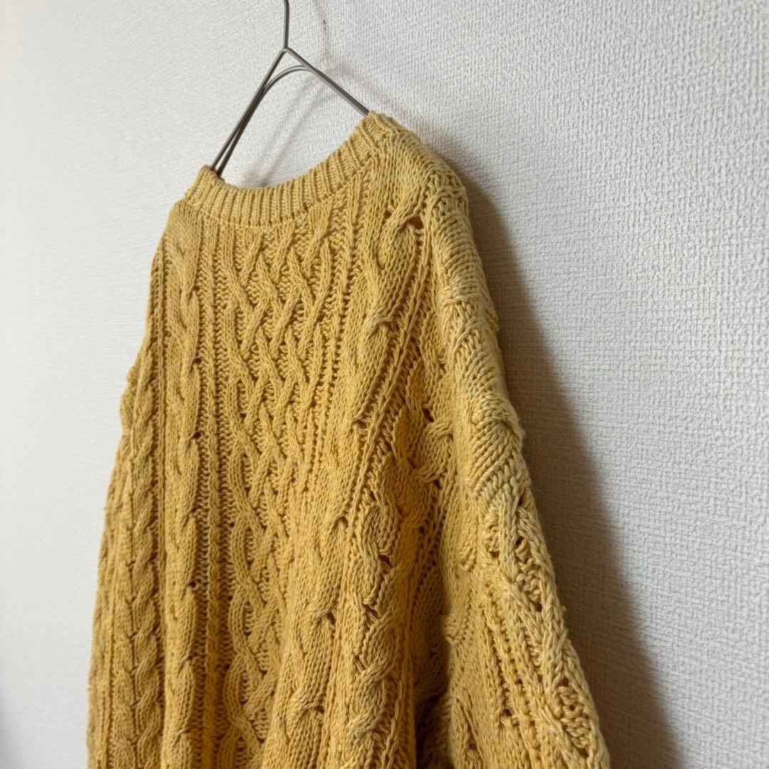 美品 PRISTINE プリスティン M オーガニックコットン ニット 草木染め