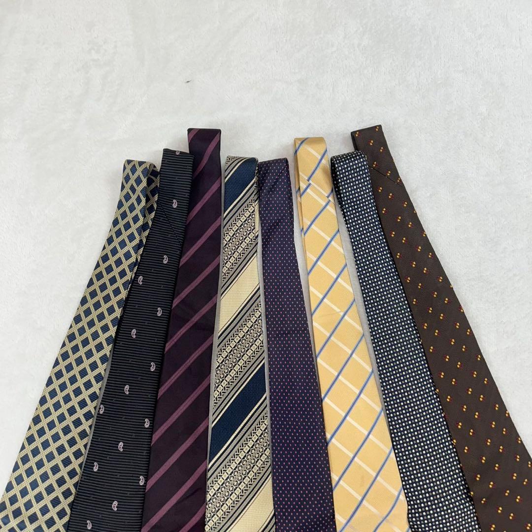 NM9 バーバリー BURBERRY 8本 セット まとめ売り ネクタイ メンズ