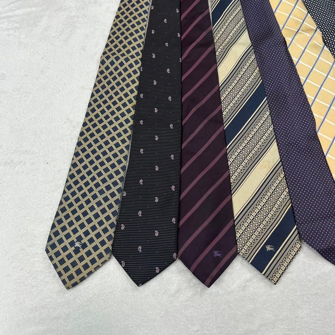 NM9 バーバリー BURBERRY 8本 セット まとめ売り ネクタイ メンズ