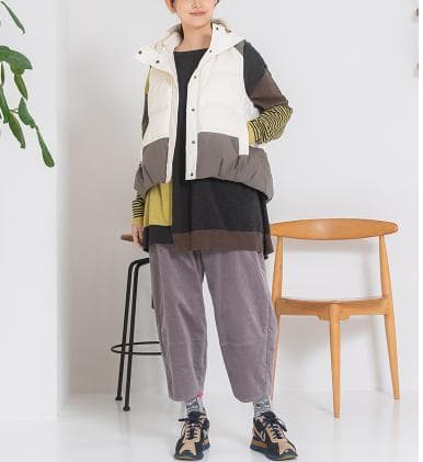 2025AW【ルクルカ センソユニコ】ダウン ベスト　38 オフホワイト