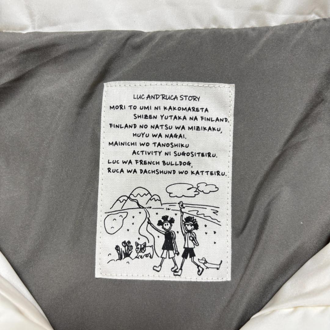 2025AW【ルクルカ センソユニコ】ダウン ベスト　38 オフホワイト