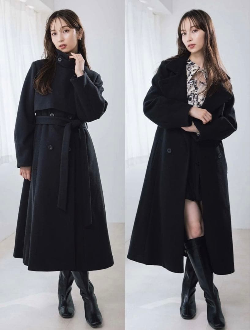 美品　dazzlin 2WAYカラーレディコート　XSサイズ