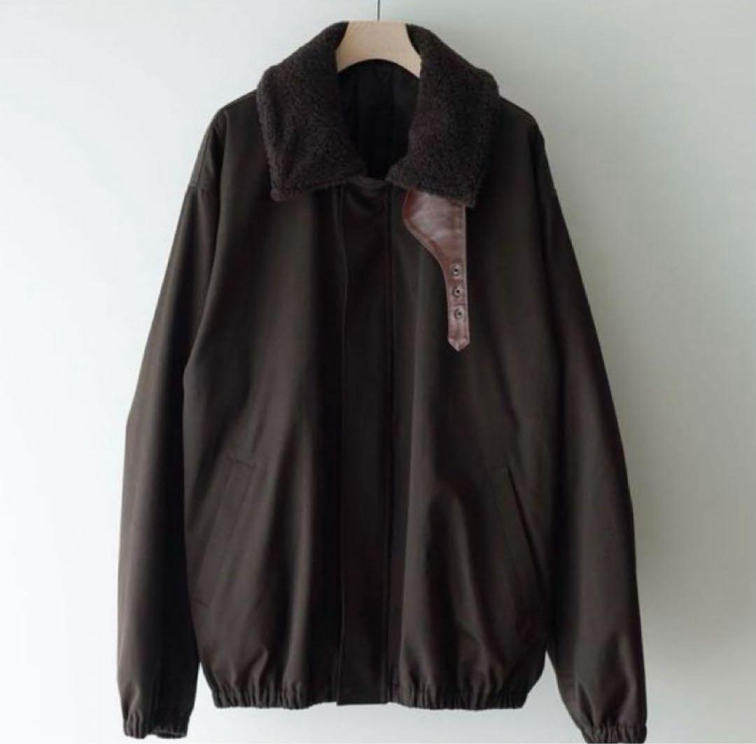 ジャケット・アウター ssstein MOUTON COLLAR PADDED JACKET