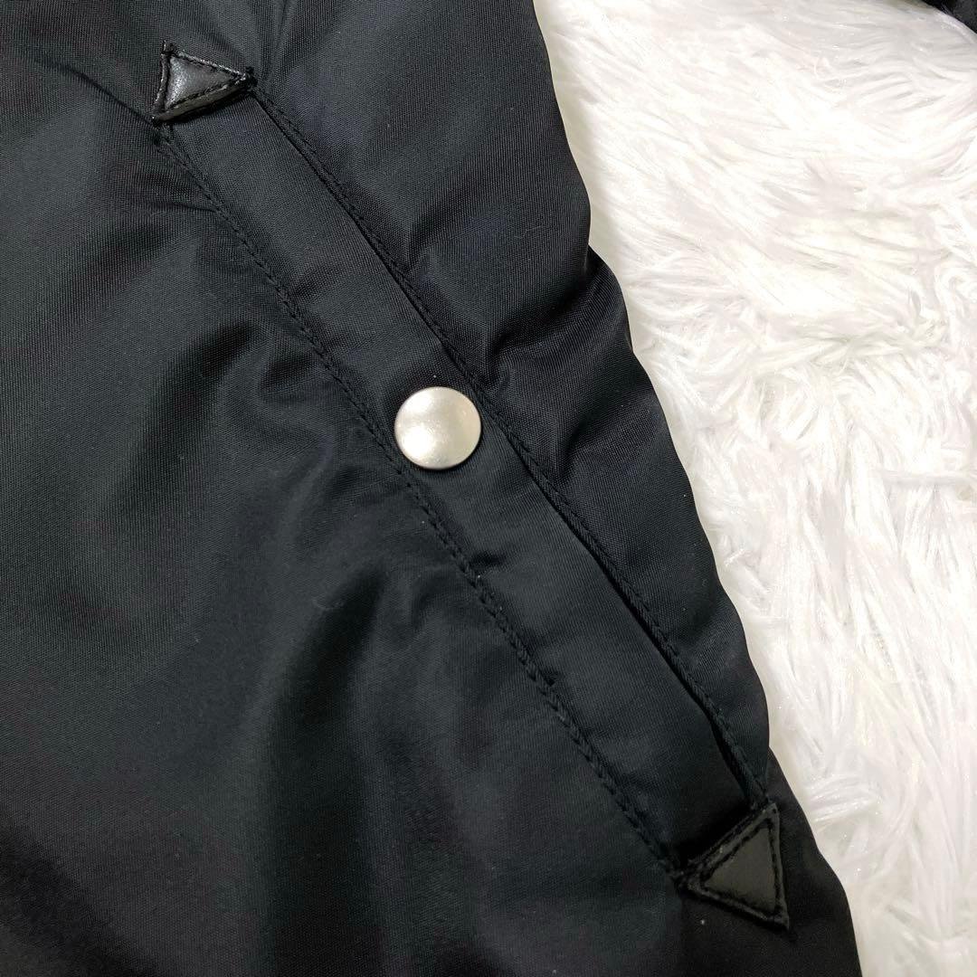 最終特価‼️　美品✨　AKM MA-1 ブルゾン　ヘビーナイロン　カシミヤ　M 黒