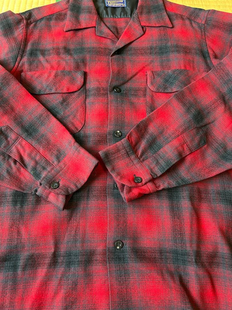 【美品】60's ペンドルトン オンブレ シャドー チェック ウールシャツ