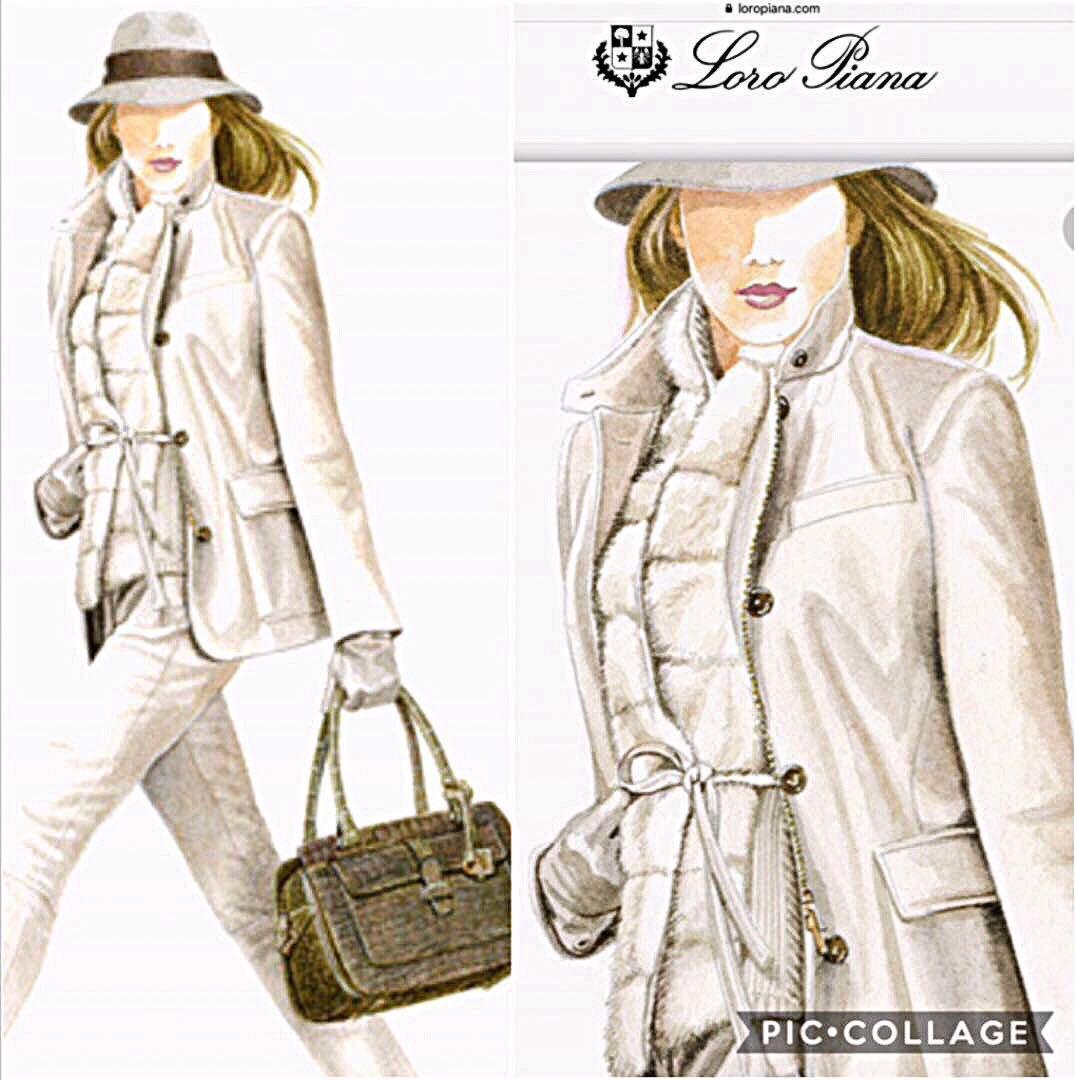 新年お値下げ！定価２２０万ロロピアーナベビーカシミアミンクファーロングジレコート