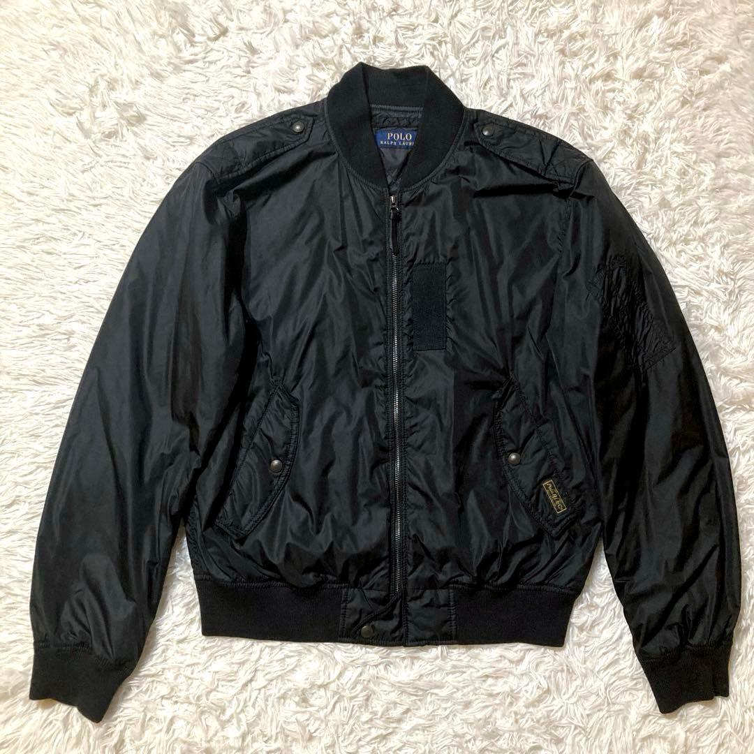 ポロ ラルフローレンMA-1 フライトジャケット　サイズL ブラック