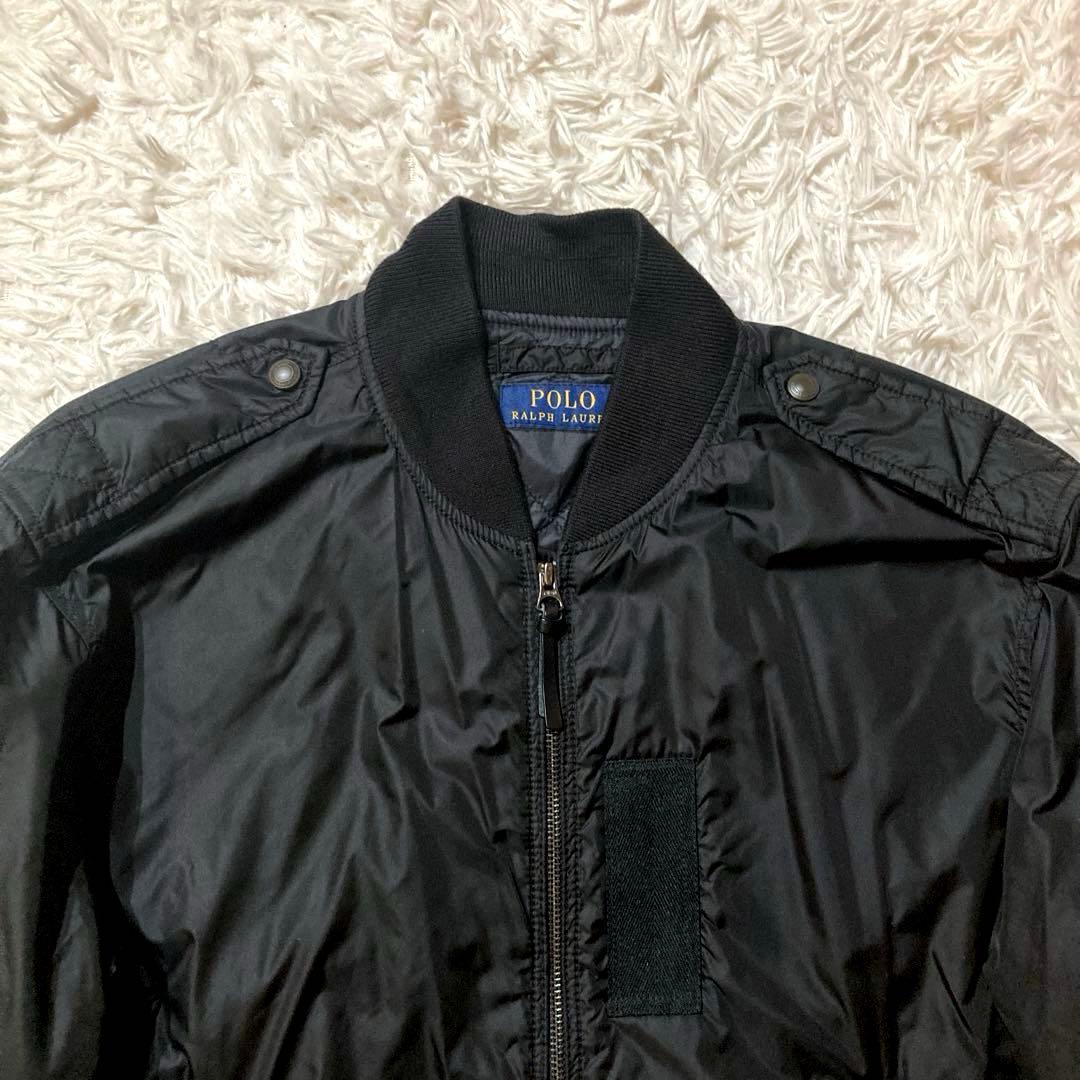 ポロ ラルフローレンMA-1 フライトジャケット　サイズL ブラック