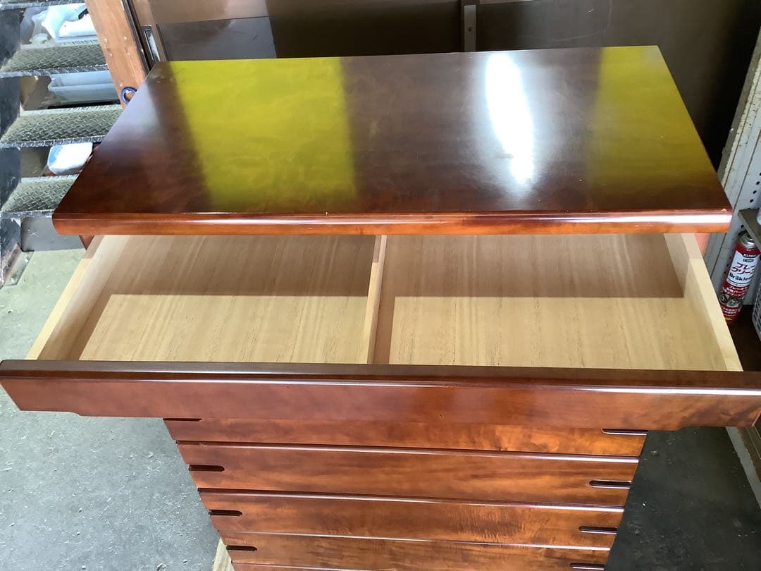 【昭和レトロ】和モダン 木目が素敵な7段和箪笥 タンス