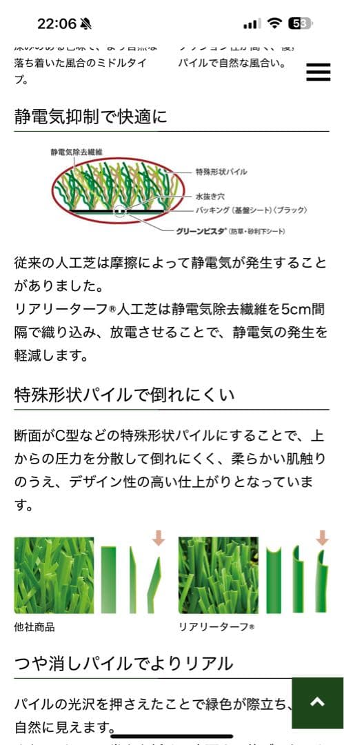 R8 人工芝 スポーツ 1m x 10m 33mm