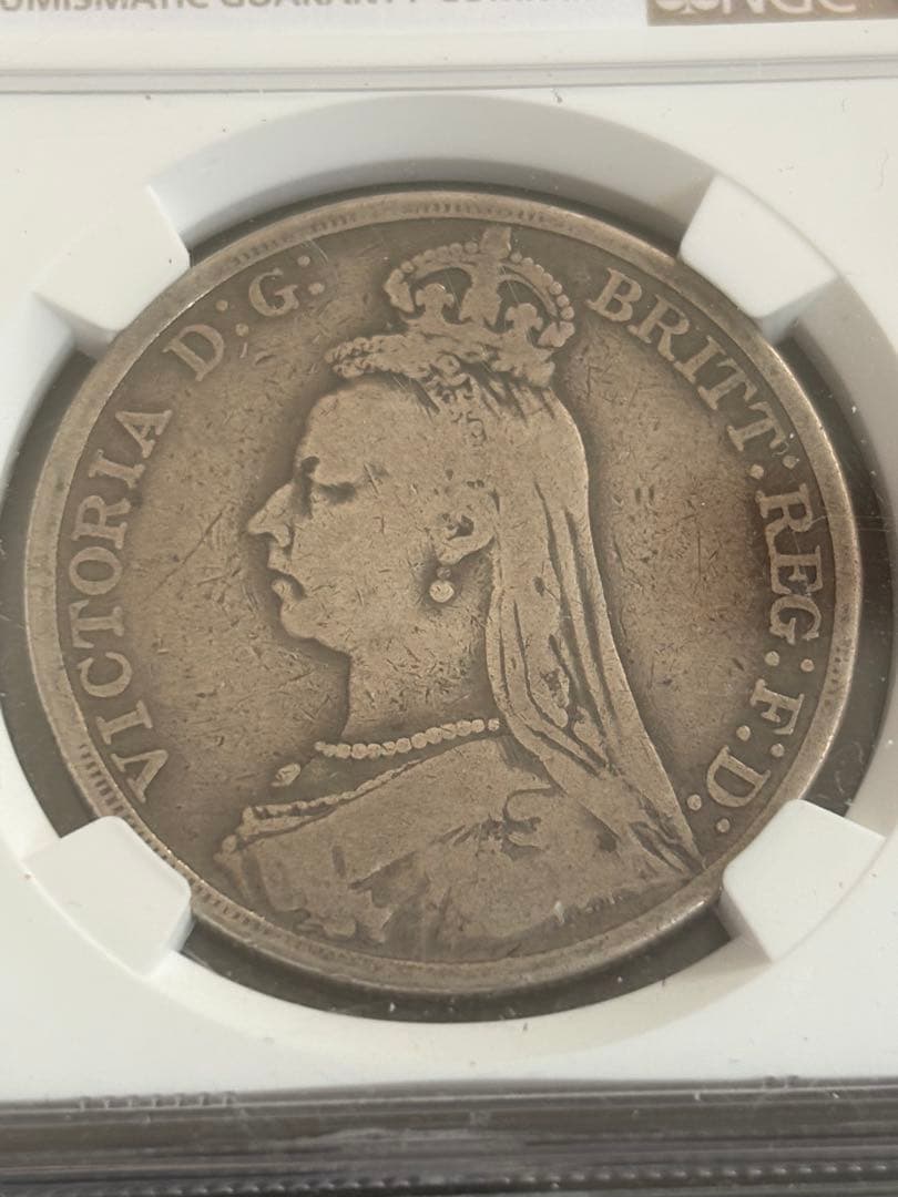 1889年 グレートブリテン クラウン銀貨