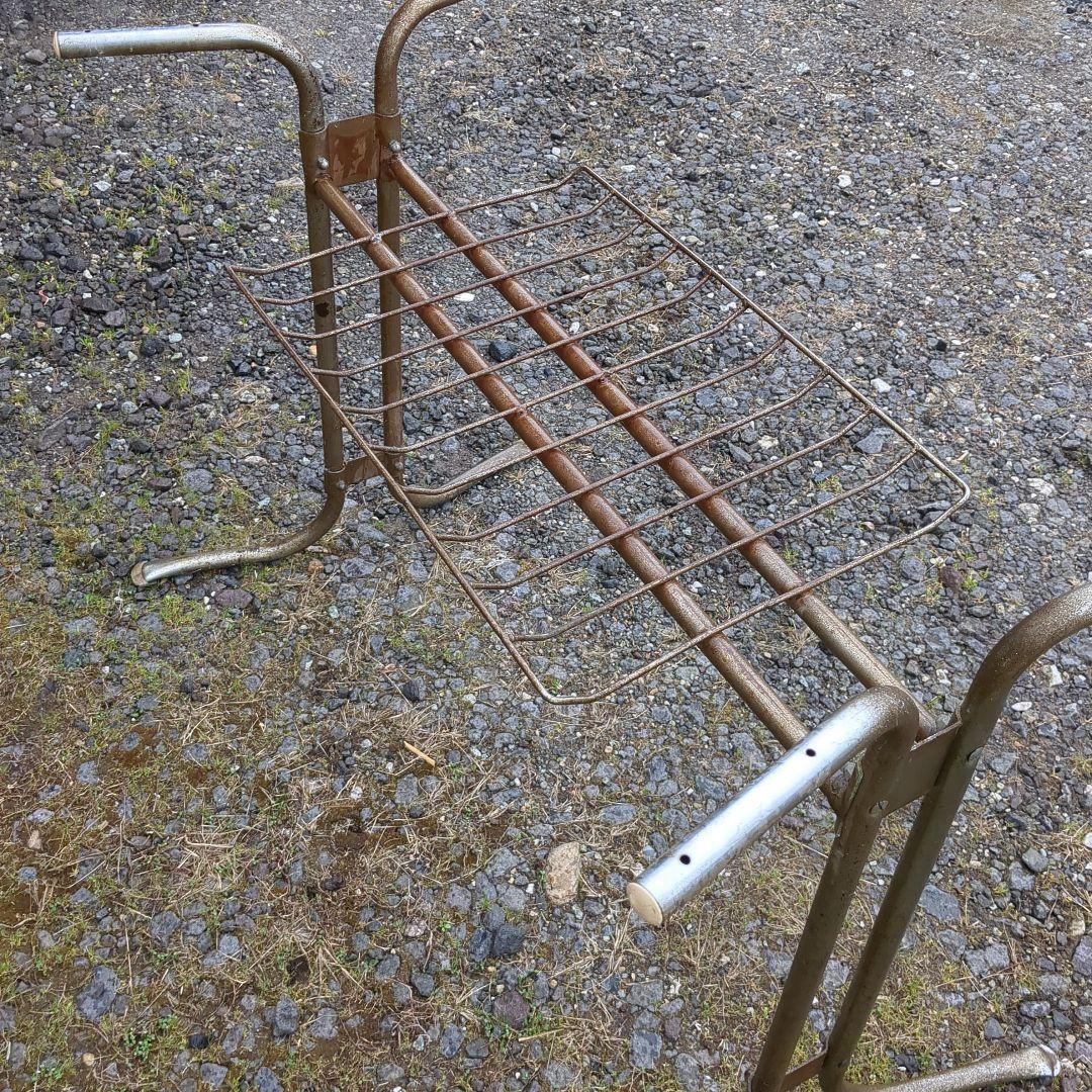 昭和レトロ　テーブル脚　アイアンレッグ　机　デスク　ポップ　アンティーク　家具