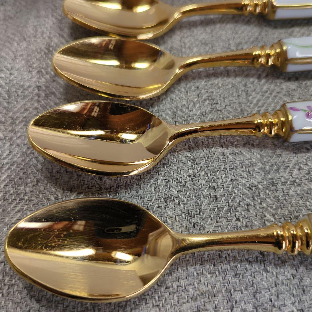 万葉の花　カップ　＆　ソーサー　スプーン　高級陶器製