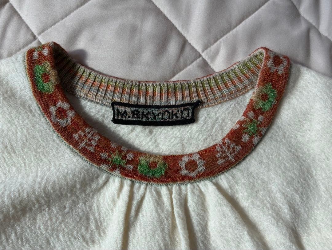 M.&KYOKO (エムアンドキョウコ) セーター 白 ホワイト フリーサイズ