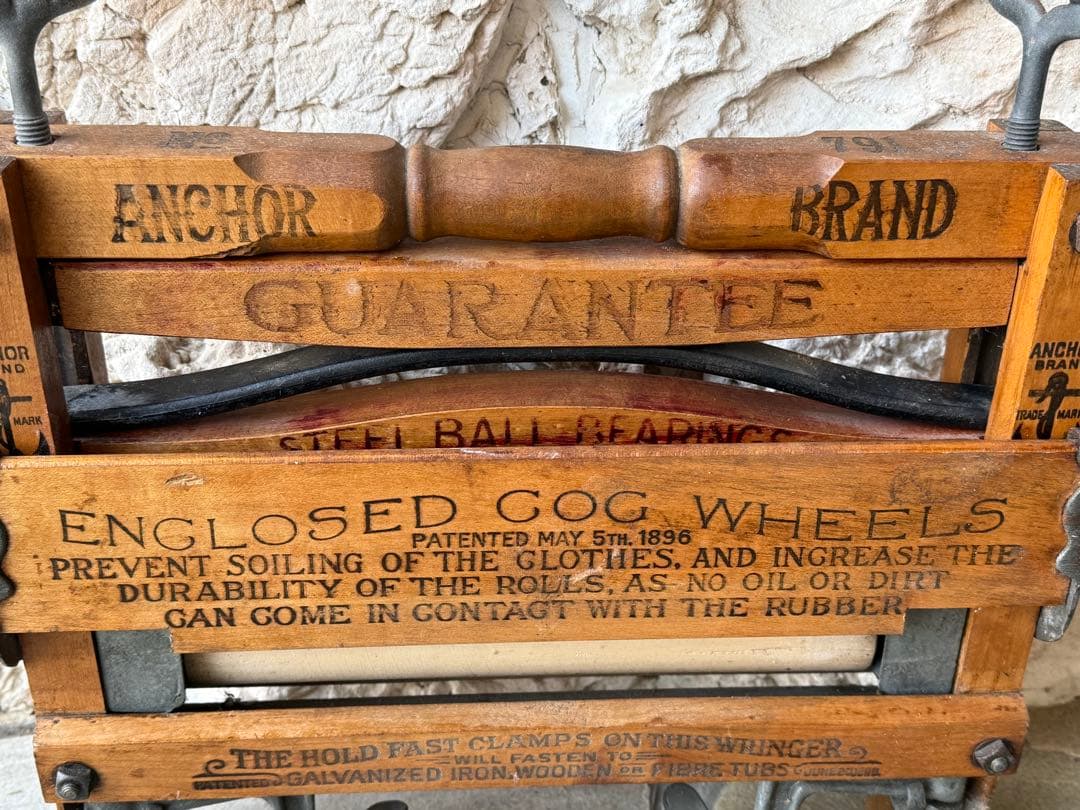 【値下げ】アンティーク アンカー 社ローラー式脱水機