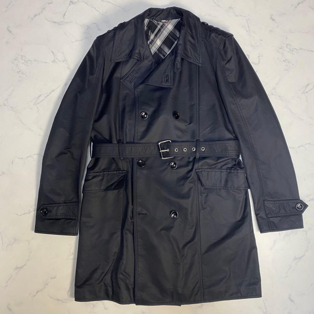 【美品】ドルチェアンドガッバーナ　トレンチコート XL相当　ブラック　ベルト付き
