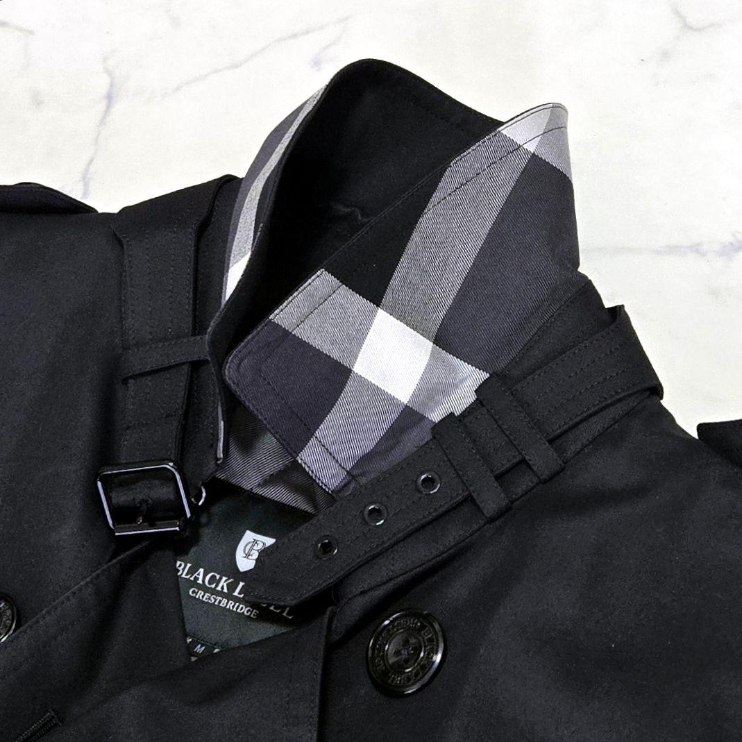 ブラックレーベルクレストブリッジ トレンチコート ライナー付き M ブラック