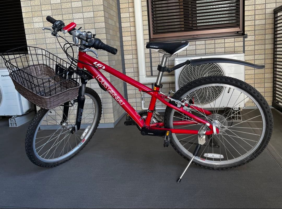 武蔵野市、三鷹市内手渡し希望、ルイガノ、子供用自転車24インチ レッド