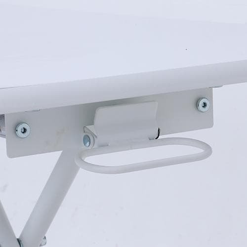 【新品・送料無料】【完成品】ガス昇降式テーブル PU 幅90cm ホワイト