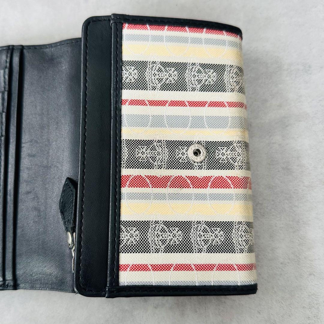 Vivienne Westwood オーブ　マルチストライプ　二つ折り財布