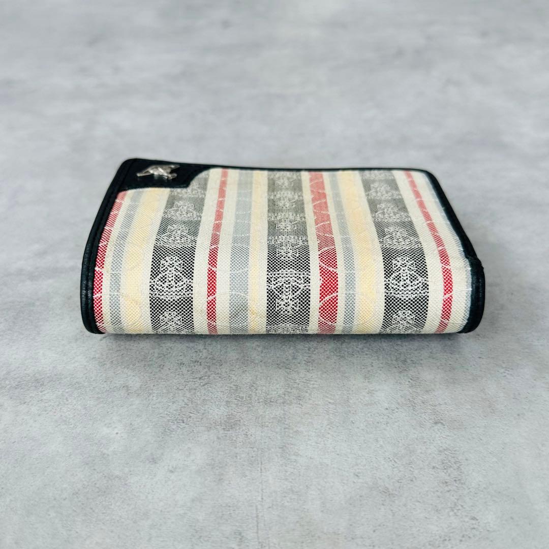 Vivienne Westwood オーブ　マルチストライプ　二つ折り財布