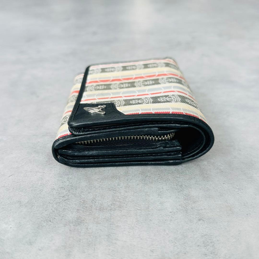 Vivienne Westwood オーブ　マルチストライプ　二つ折り財布