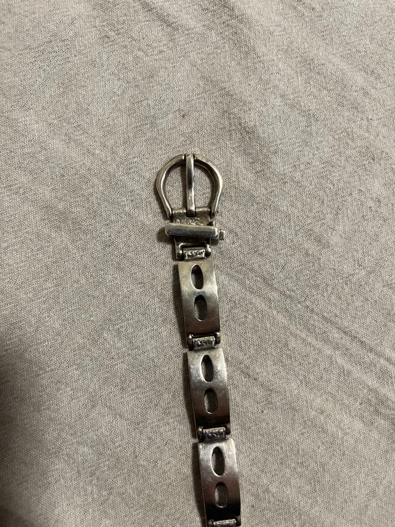 ベルトバックルバングル　シルバー