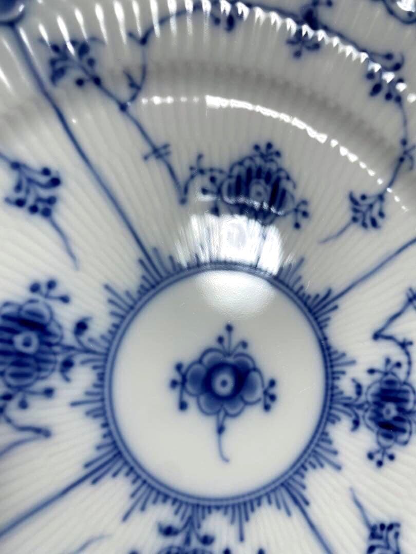 専用◇ロイヤルコペンハーゲンブルーフルーテッドハーフレースプレート19cm未使用