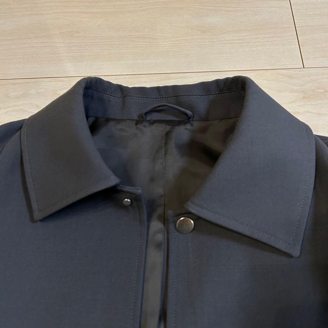 美品 PUBLIC TOKYO 含浸ウールギャバ コーチジャケット 2 グレー