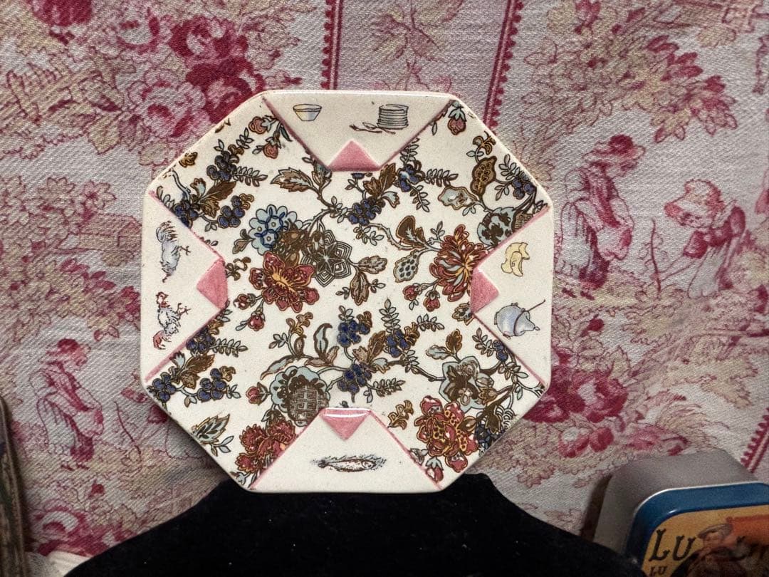 希少フランスアンティーク　サルグミンヌ　アンファンリシャールのカップ&ソーサー④