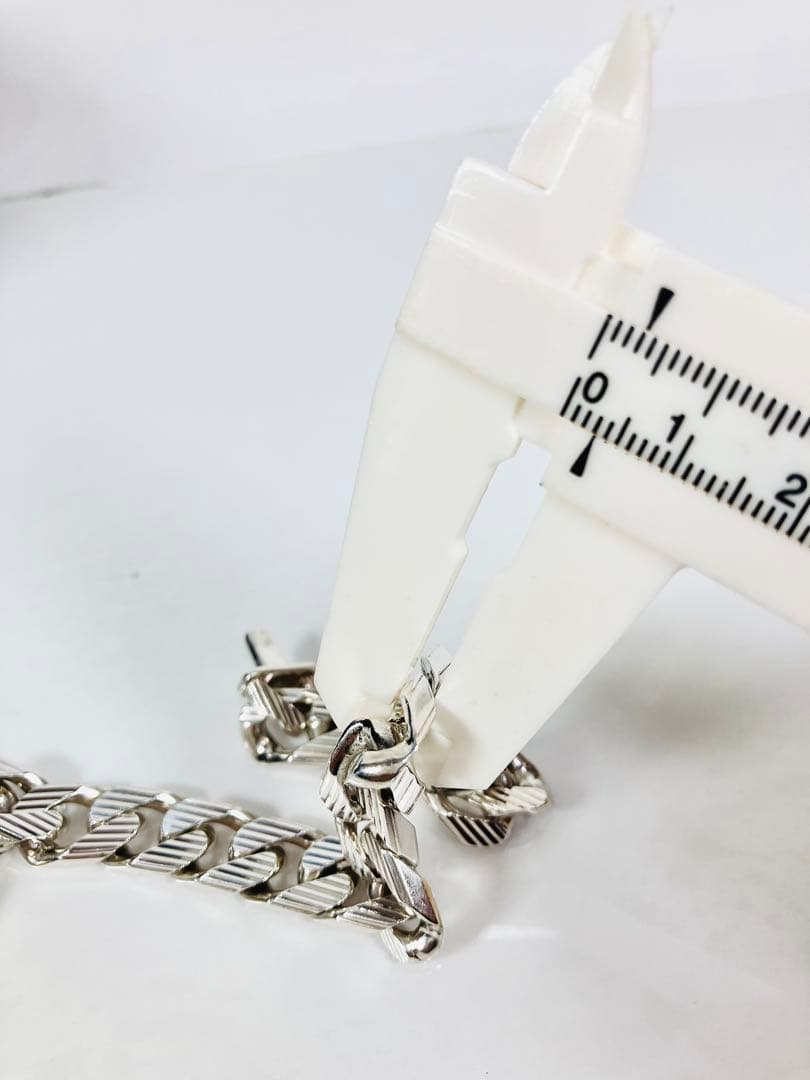 【超美品】GUCCI ストライプ 喜平チェーン ブレスレット SV925